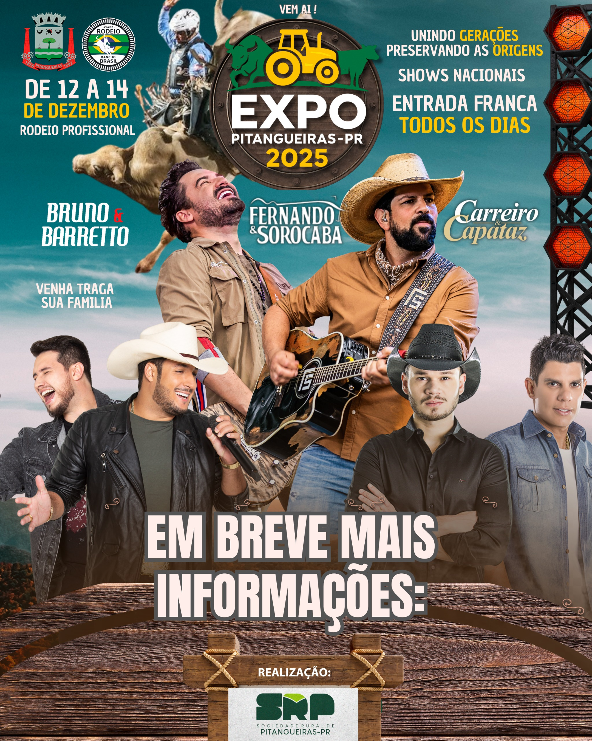 1ª Expo Pitangeira - 12 a 14 de Dezembro - Venda de Camarotes VIP